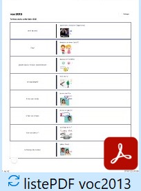 Cliquer ICI pour voir la BOITE A MOTS en PDF